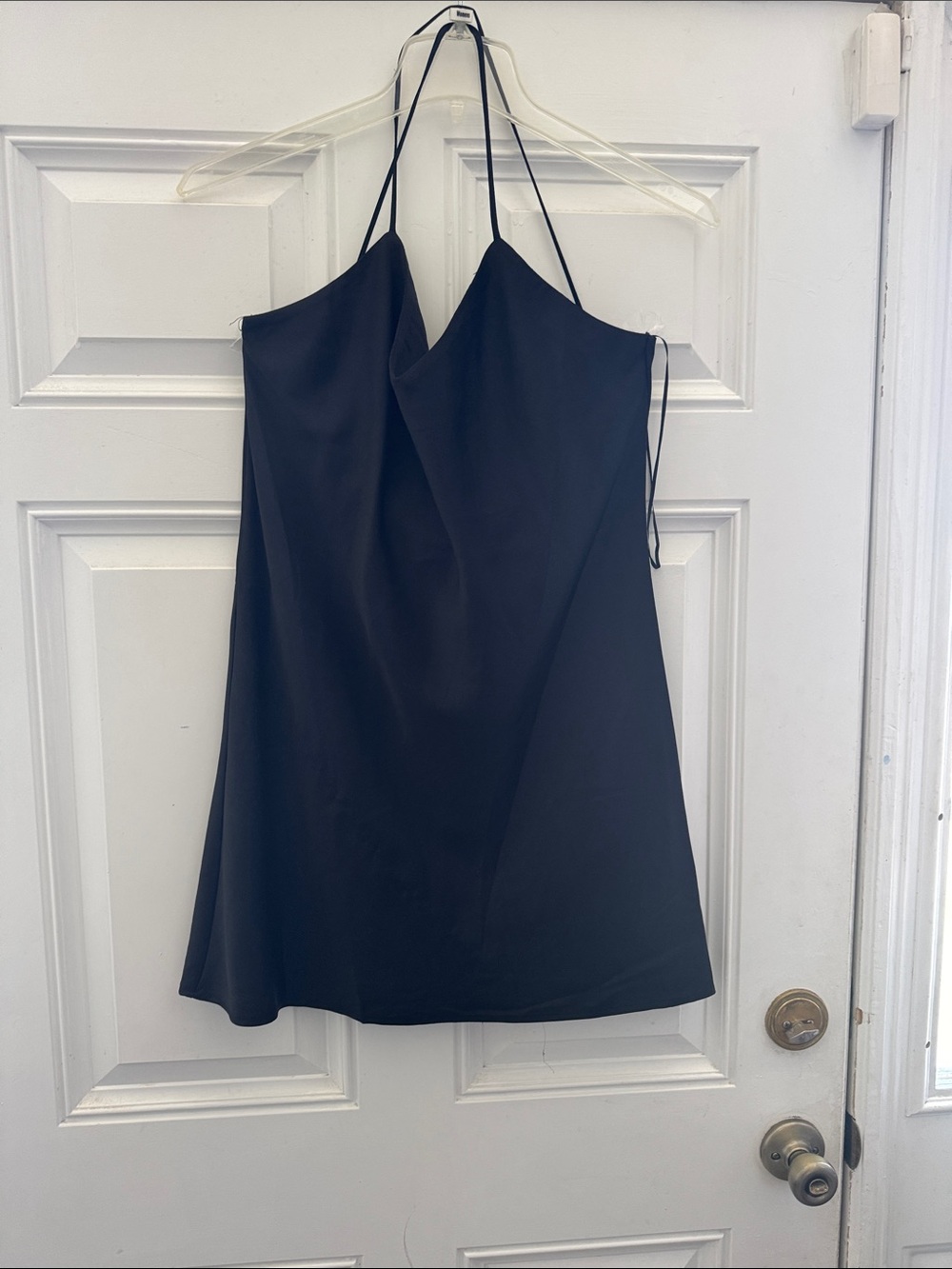 Topshop black slip dress